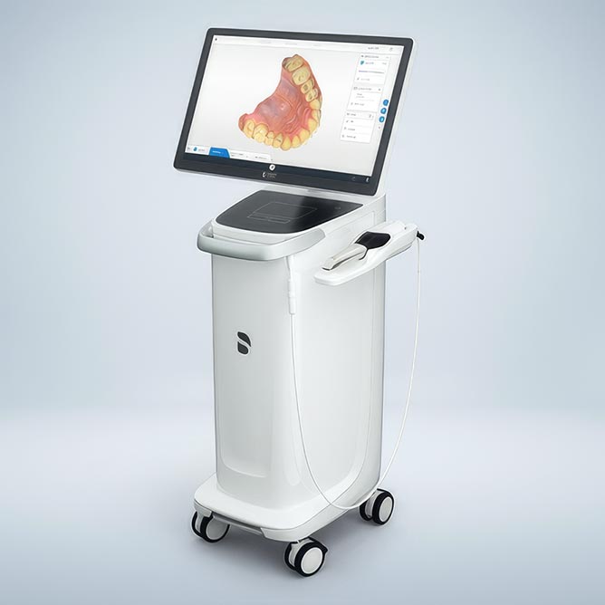短時間で精密な型取りができる口腔内スキャナー